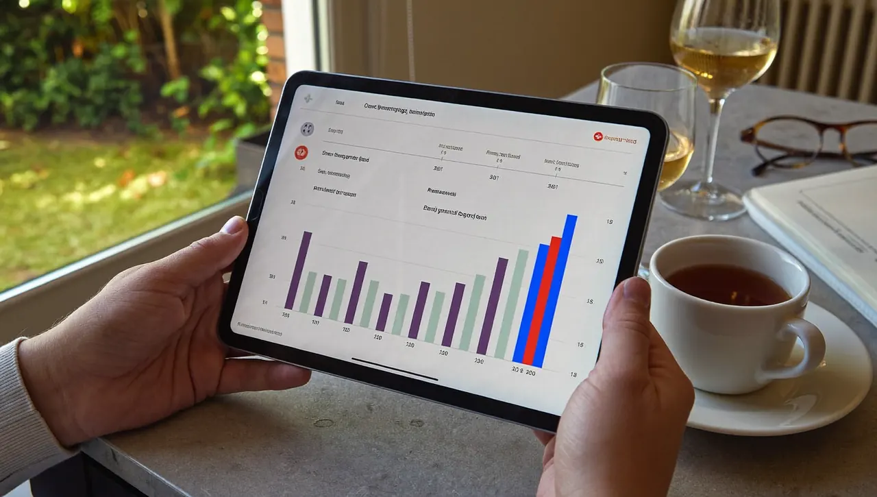A double glazing quote breakdown shown on a tablet screen