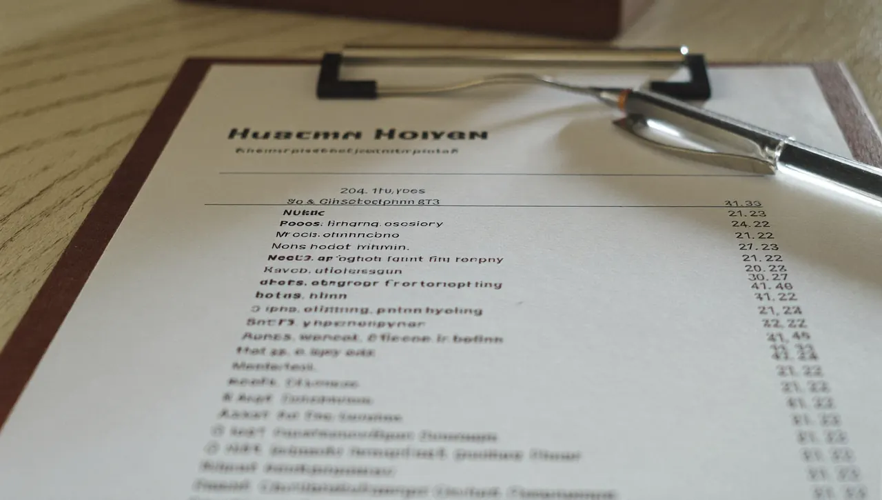 Itemised double glazing quote paperwork on a kitchen table