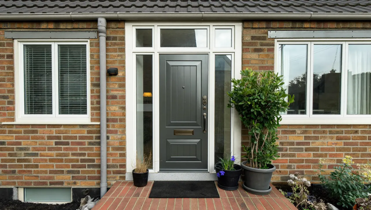 New front door and windows fitted to a semi-detached home